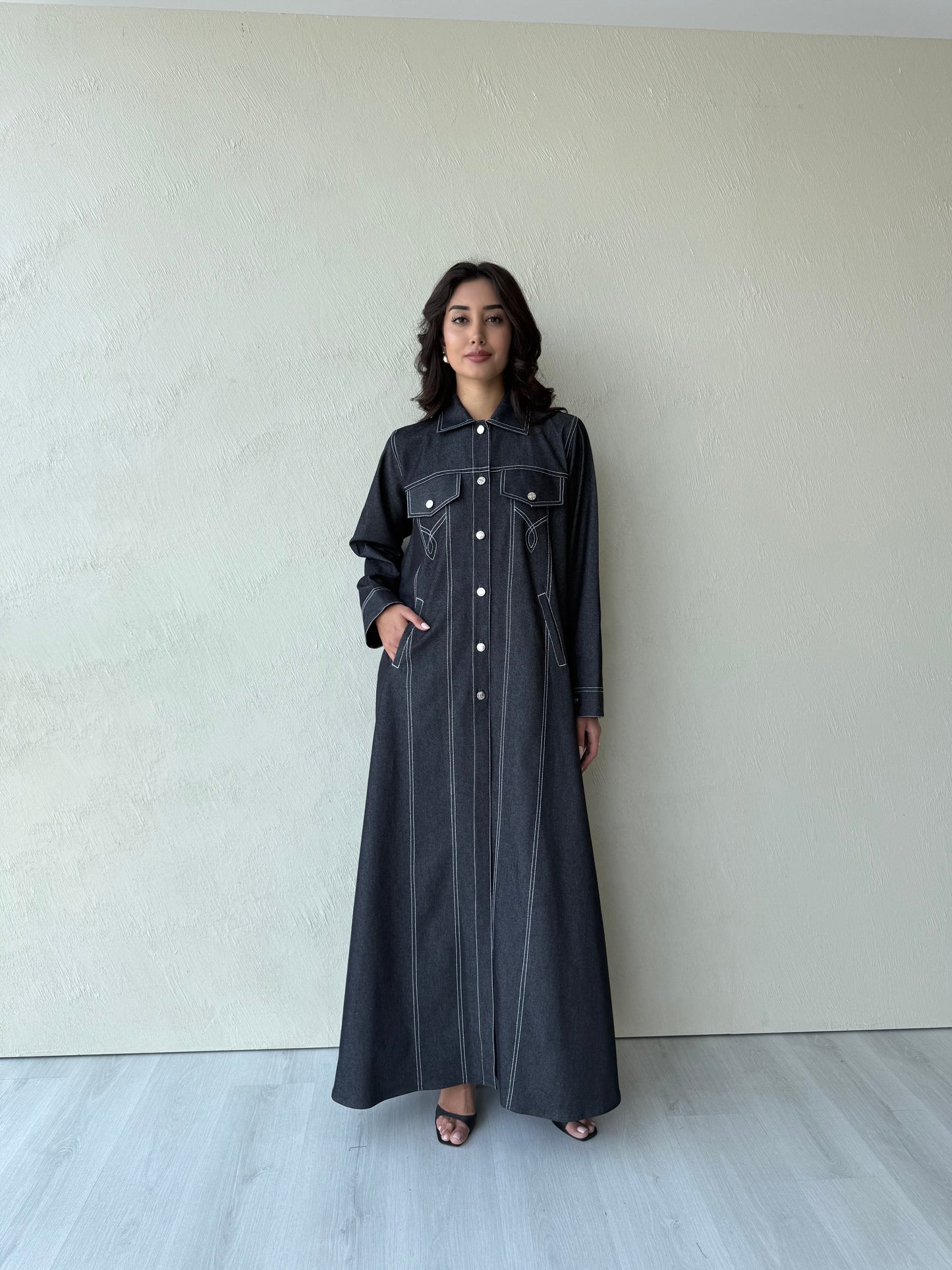 Denim abaya