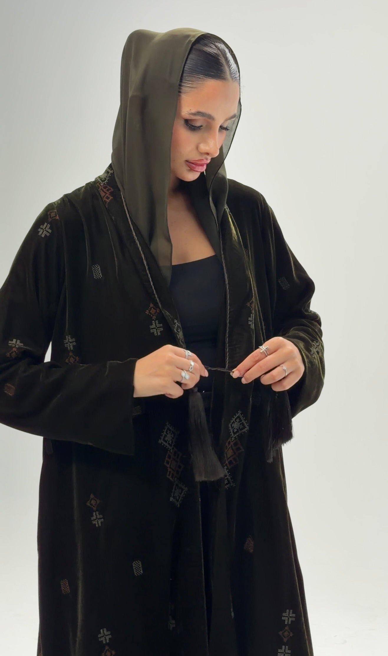 Velvet abaya